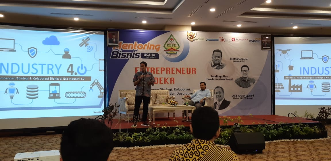 Sandiaga Uno Katakan Revolusi Industri 4.0 Membawa Berkah Buat Pengusaha